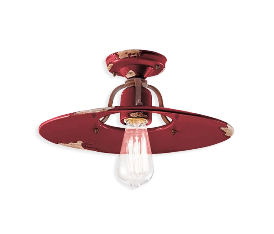 obrazek 8 Elegancka włoska lampa sufitowa-plafoniera retro