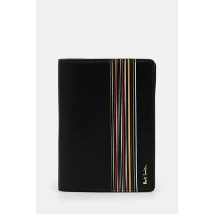 Zdjęcie Paul Smith etui na paszport skórzane kolor czarny M1A-5022-LFISIG