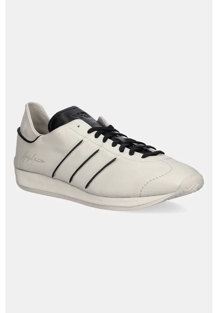 obrazek 1 Y-3 sneakersy skórzane Country kolor beżowy JS0588