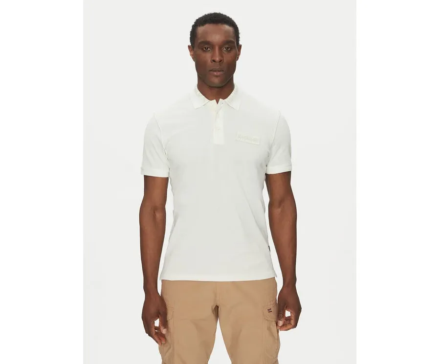 obrazek 1 Napapijri Polo E-Amundsen NP0A4IN9 Écru Regular Fit