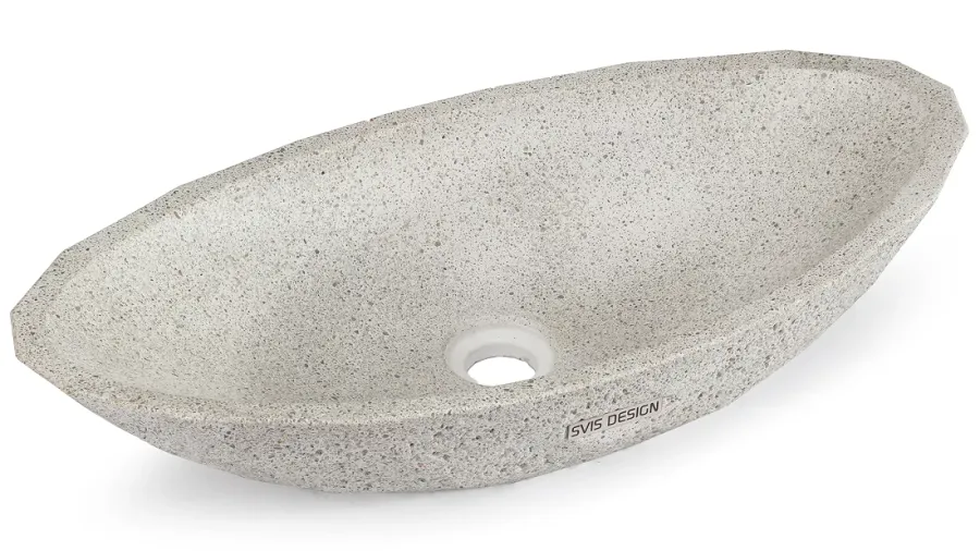 obrazek 2 Elitarna umywalka 60 cm DIAMOND HARDCORE – naturalny, bez dekoru, lakier matowy