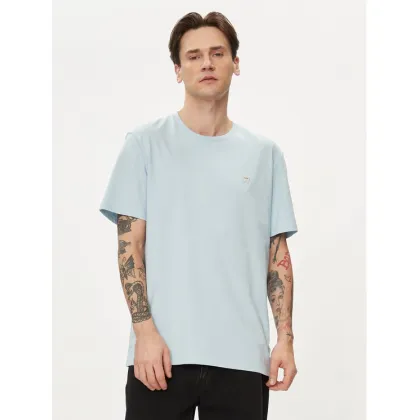 Zdjęcie Wrangler T-Shirt Sign Off 112350436 Niebieski Regular Fit