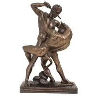 Zdjęcie Dekoracyjna rzeźba o tematyce mitologicznej - Tezeusz kontra Minotaur