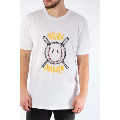 Zdjęcie Diadora t-shirt bawełniany x Paura Logo kolor biały z nadrukiem 502.176766-20002