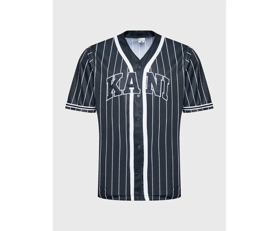 obrazek 1 Karl Kani T-Shirt Serif Pinstripe Baseball 6033360 Czarny Relaxed Fit