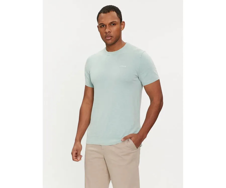 obrazek 1 Guess Sweter M4GR05 Z3DN1 Błękitny Regular Fit