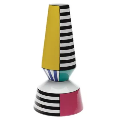 Picture Avant-garde ceramic vase with a geometric pattern - Byfly