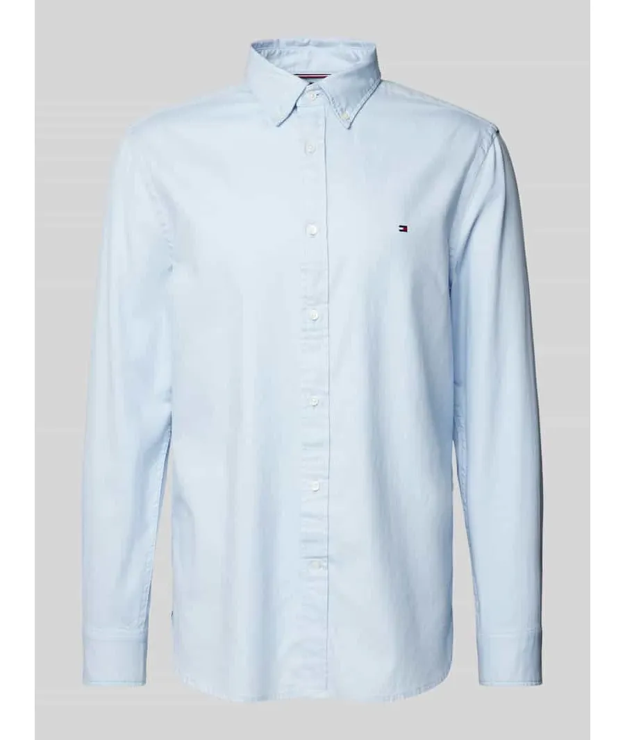 obrazek 1 Tommy Hilfiger Koszula Flex Dobby MW0MW37578 Błękitny Slim Fit