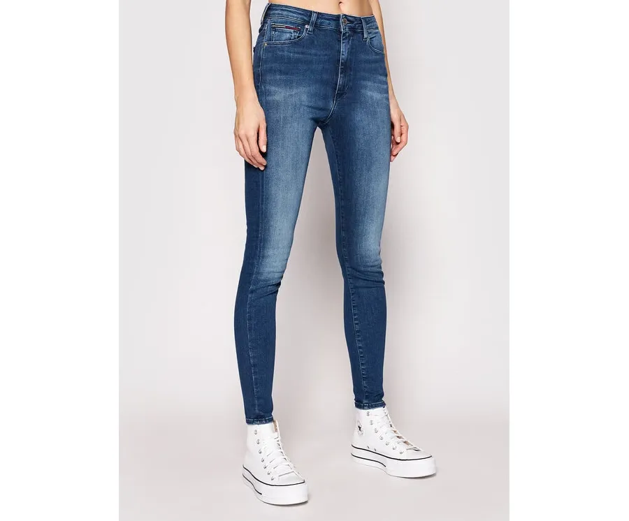 obrazek 1 Tommy Jeans Jeansy Sylvia DW0DW09215 Niebieski Super Skinny Fit
