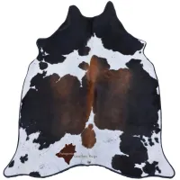 Picture Designer rug made of natural cowhide