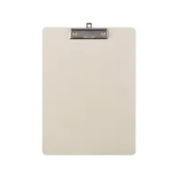 Picture Leather pad with clip A4 23x31 cm, light beige