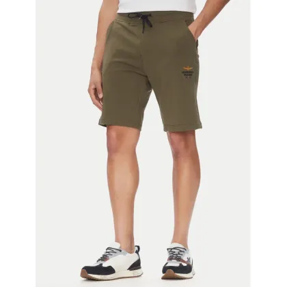 Zdjęcie Aeronautica Militare Szorty sportowe 251BF017F459 Khaki Regular Fit