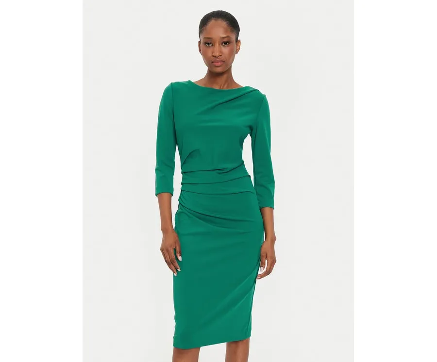obrazek 1 Rinascimento Sukienka koktajlowa CFC0121014003 Zielony Regular Fit