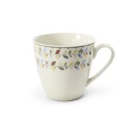 Zdjęcie Piękny kubek z porcelany zdobiony delikatnym motywem liści – wariant 2 - Leander