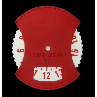 Zdjęcie Okrągła tarcza parkingowa z centralnym niklowanym nitem dla przedsiębiorstw