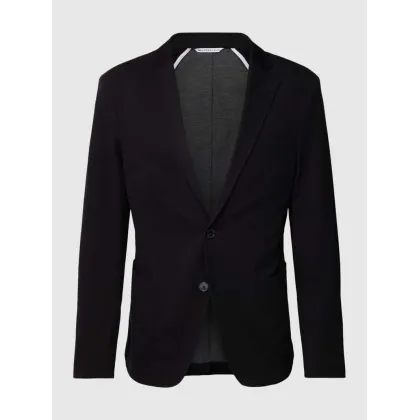 Zdjęcie Marynarka na dwa guziki o kroju slim fit z ozdobną szpilką model ‘Seba’