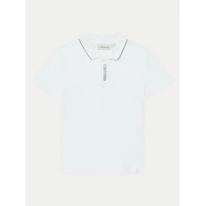 Zdjęcie Calvin Klein Jeans Polo Embro Logo IB0IB02370 Biały Regular Fit