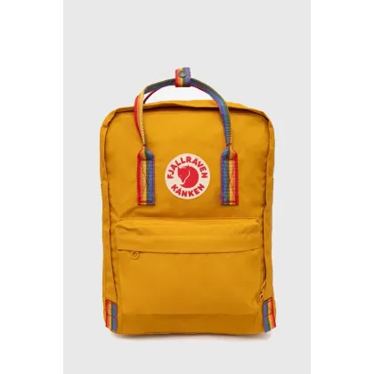 Zdjęcie Fjallraven plecak Kanken Rainbow damski kolor pomarańczowy duży z aplikacją F23620