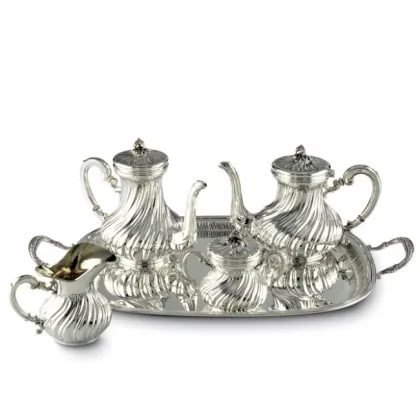 Picture An exclusive set of 12 cups for serving coffee and tea