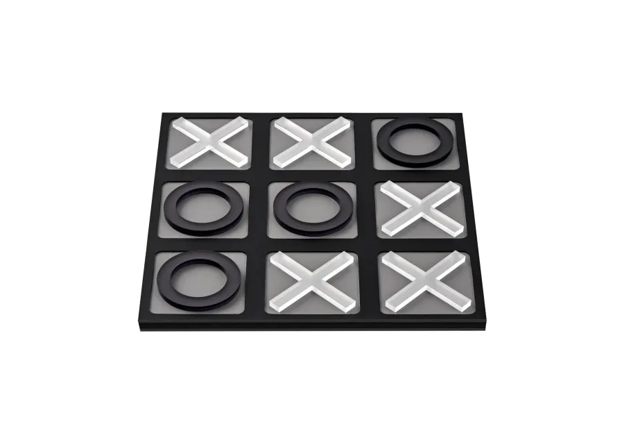 obrazek 2 Stylowa gra w kółko i krzyżyk z czarnym polem gry