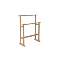 Picture A unique towel rack made of teak wood