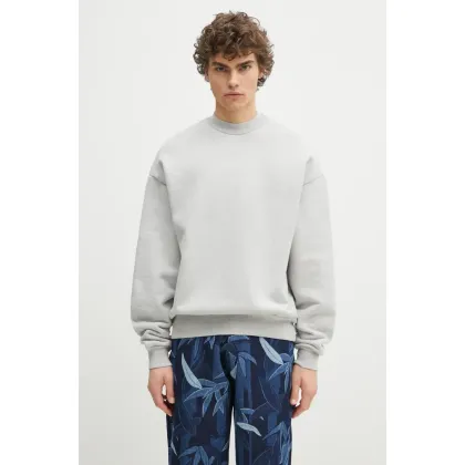 Zdjęcie MKI MIYUKI ZOKU bluza bawełniana 800 Gsm Superweight Crewneck męska kolor szary gładka 800.GSM.SUPERWEIGHT.CRE