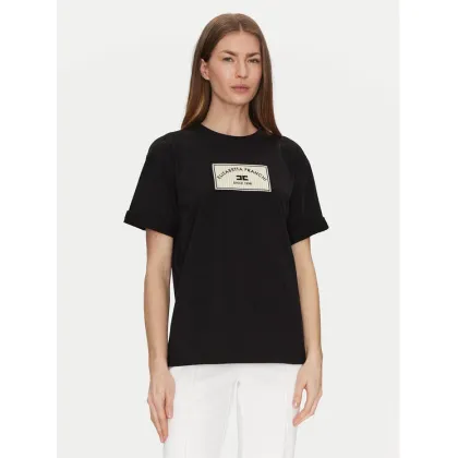 Zdjęcie Elisabetta Franchi T-Shirt MA-035-51E2-V170 Czarny Regular Fit