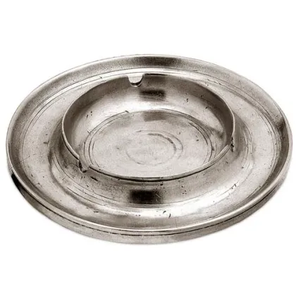 Picture Beautiful pewter ashtray