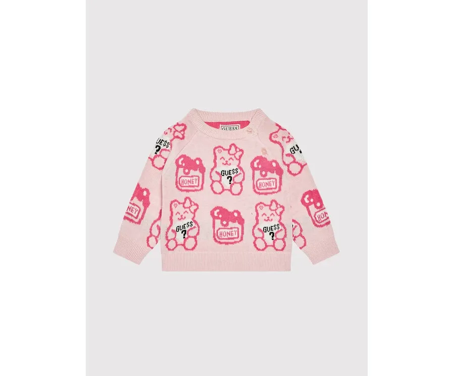 obrazek 1 Guess Sweter H1YT01 Z2S40 Różowy Regular Fit