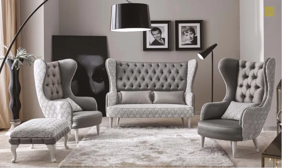 obrazek 1 Stylowy komplet włoskich mebli z kolekcji Shila do salonu