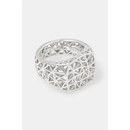 Zdjęcie Tom Wood pierścionek srebrny Mesh Ring 101198