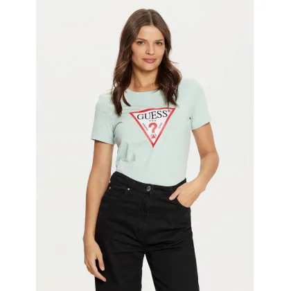 Zdjęcie Guess T-Shirt W1YI1B I3Z14 Zielony Slim Fit