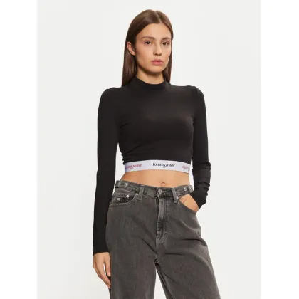 Zdjęcie Tommy Jeans Bluzka DW0DW19510 Czarny Slim Fit