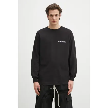 Zdjęcie Wacko Maria longsleeve bawełniany x Keith Haring kolor czarny z nadrukiem KH.WM.LT01