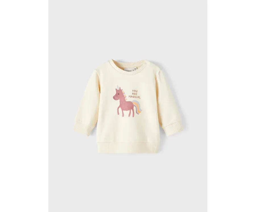 obrazek 1 NAME IT Bluza 13212668 Écru Regular Fit