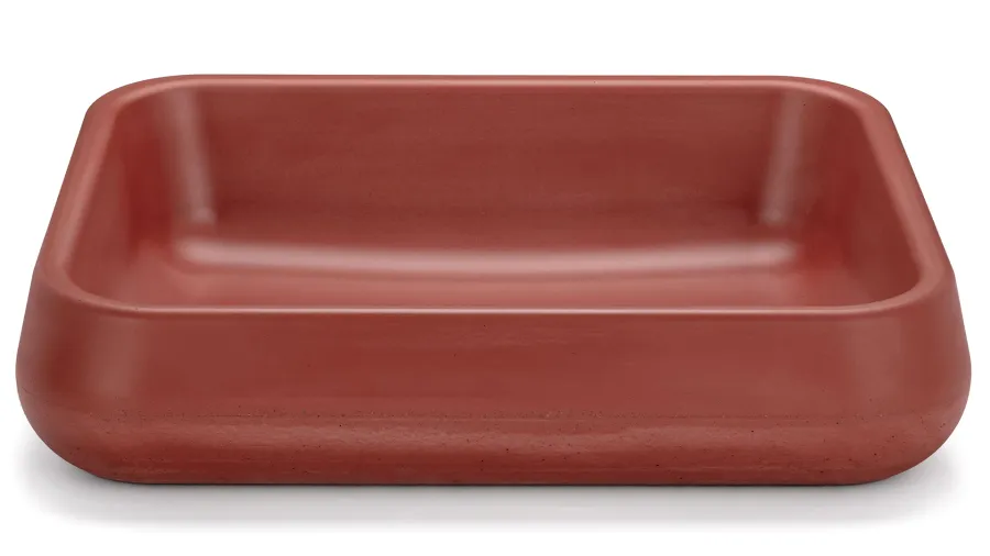 obrazek 2 Elegancka umywalka 60 cm PERSEUS BASIC – ceglasty, bez dekoru, lakier matowy