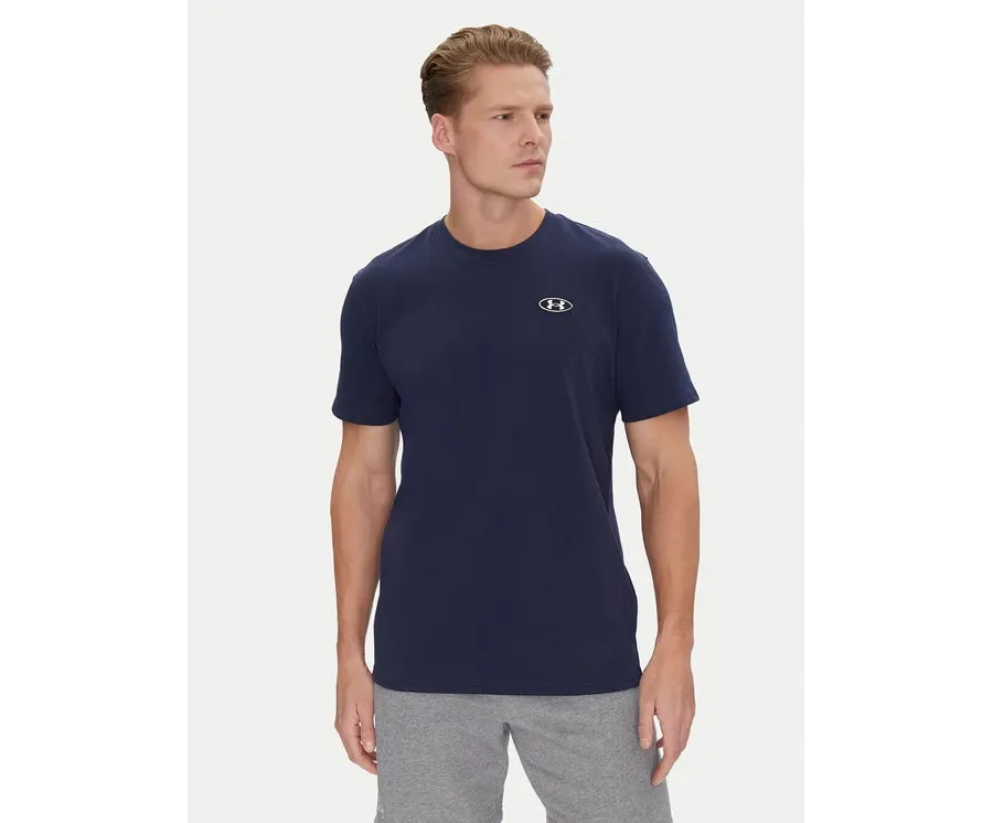 obrazek 1 Under Armour T-Shirt Ua Hw Lc Patch Ss 1382902 Granatowy Loose Fit