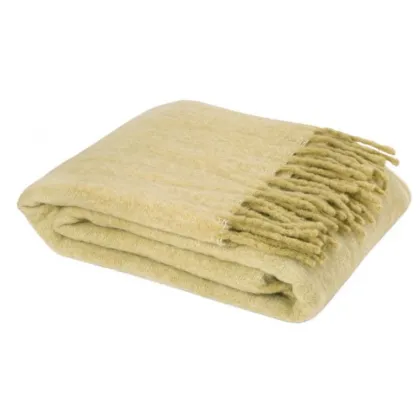 Zdjęcie Piękny koc Rio Citron z wełny i moheru