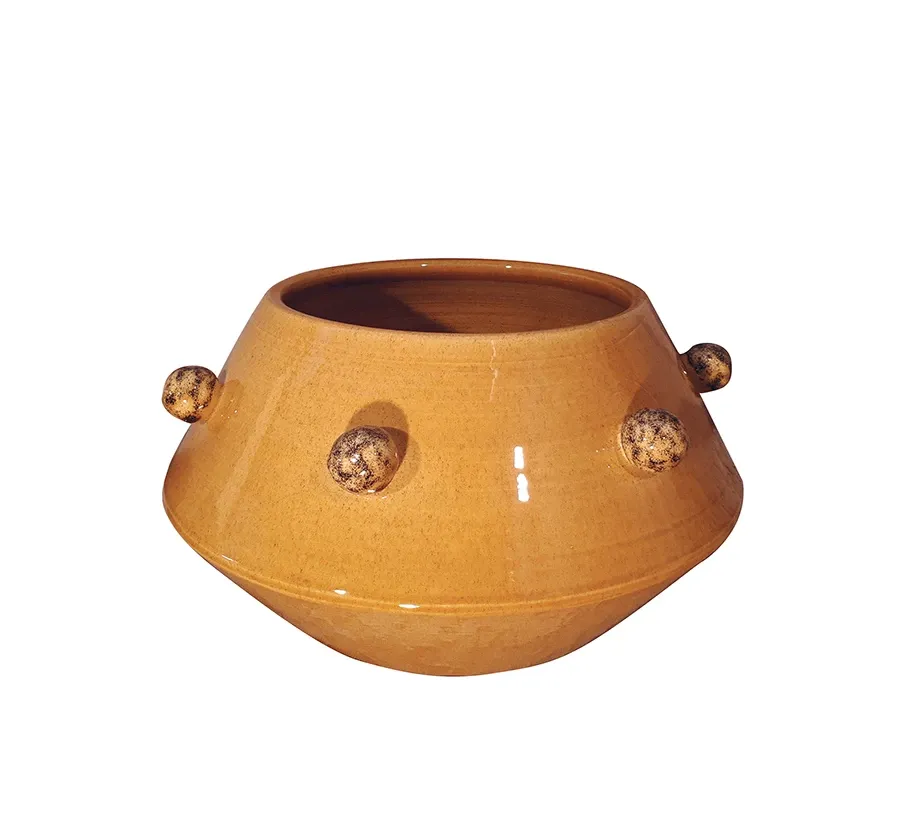 obrazek 1 Piękna włoska ceramiczna waza o oryginalnym kształcie