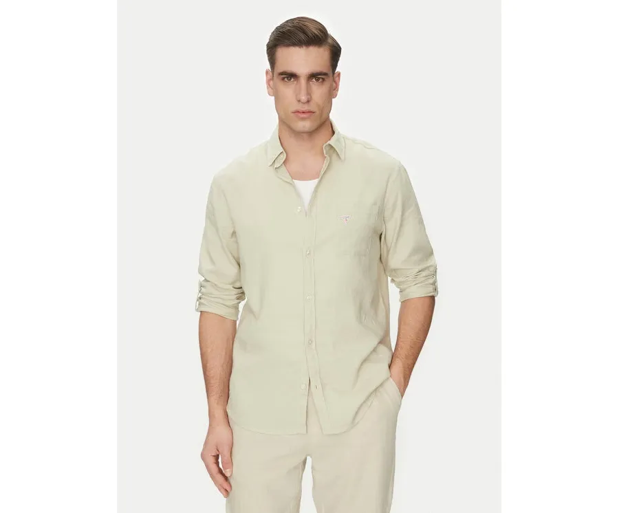 obrazek 1 Guess Koszula F4GH00 WG3L0 Zielony Regular Fit