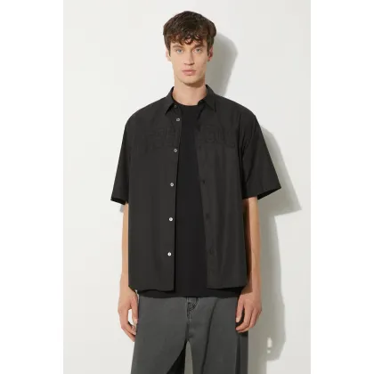 Zdjęcie Undercover koszula bawełniana Shirt męska kolor czarny relaxed z kołnierzykiem klasycznym UC1D9405