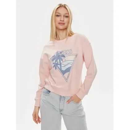 Zdjęcie Guess Bluza W4GQ11 KBK32 Różowy Relaxed Fit