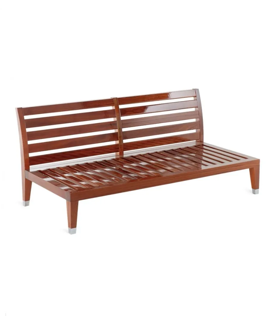 obrazek 2 Wyjątkowa dwuosobowa sofa z mahoniu do ogrodu lub na taras