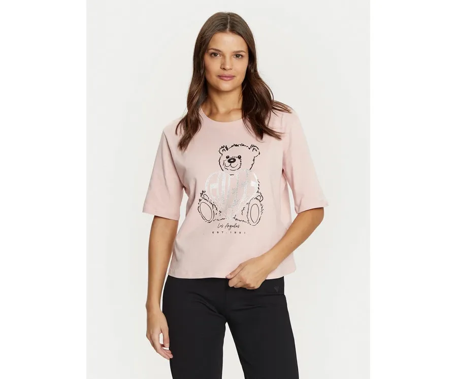 obrazek 1 Guess T-Shirt V5RI09 I3Z14 Różowy Regular Fit