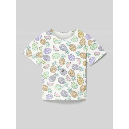 Zdjęcie T-shirt z nadrukiem z motywem na całej powierzchni