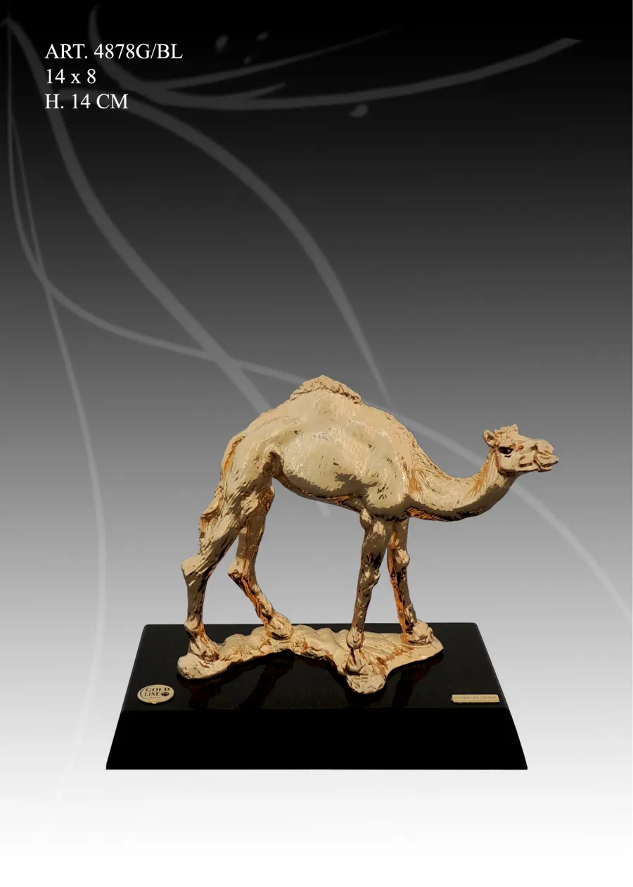 obrazek 1 Luksusowa figura złotego wielbłąda