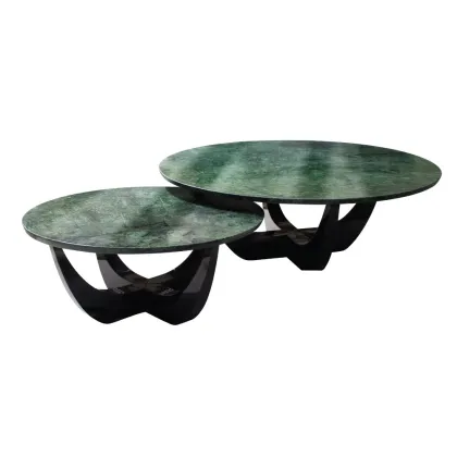 Picture Luxurious table - polished marble top - Malabar