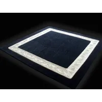 Picture Luxurious, elegant, hand-woven, carved carpet
