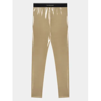 Zdjęcie Calvin Klein Jeans Legginsy Metallic IG0IG02403 Złoty Slim Fit