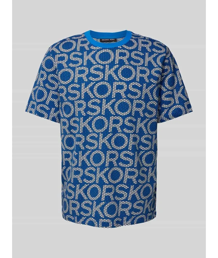obrazek 1 T-shirt z efektem siateczki model ‘KORS MESH’